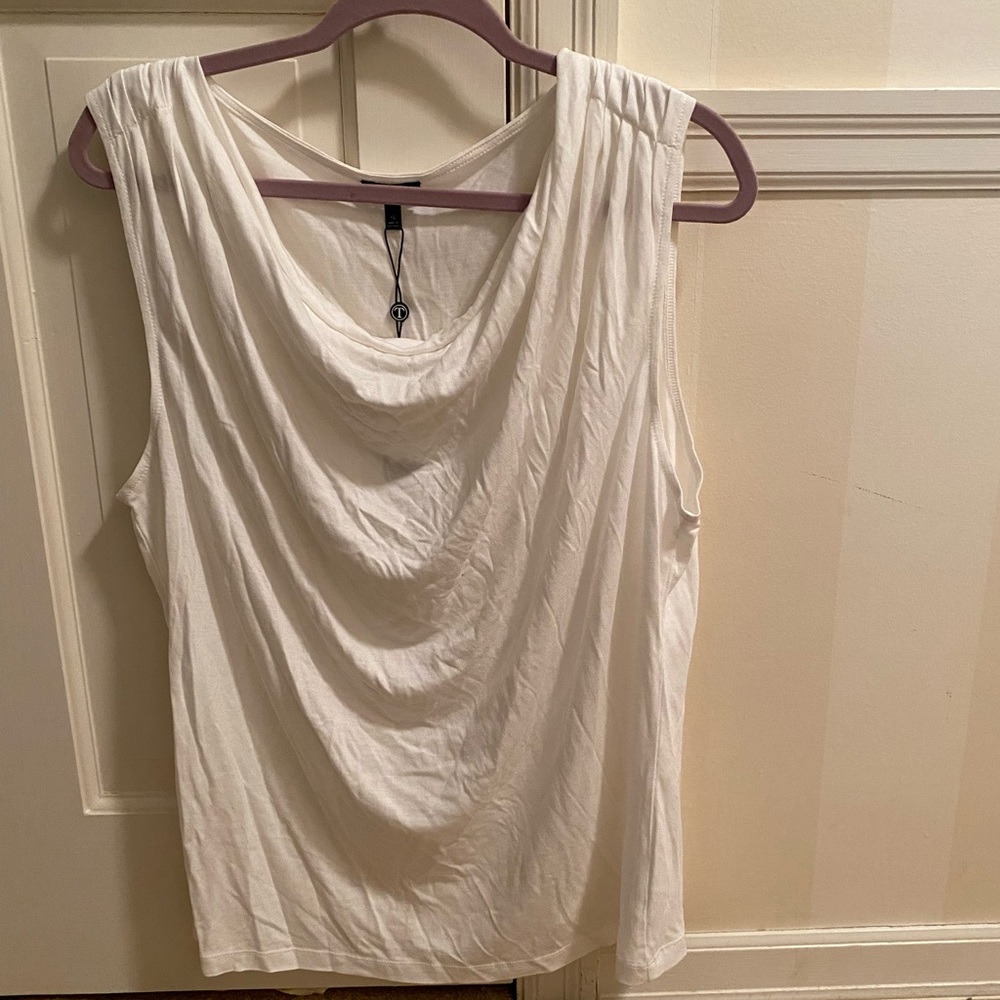Talbots White Tank Top Size XL - NWT